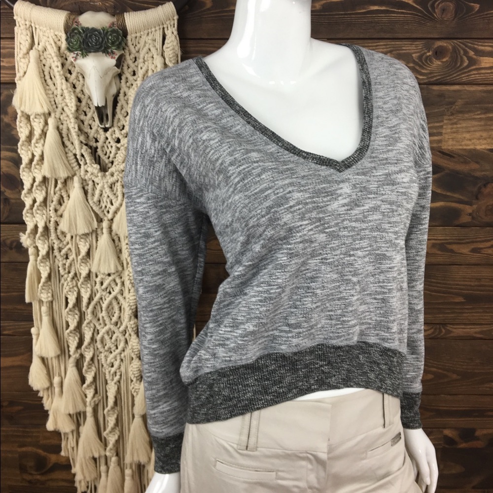 Victoria’s Secret | V-Neck High Low Bomber Sweater